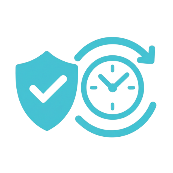 Highly reliable digital signage network uptime icon with monitoring and built-in protection