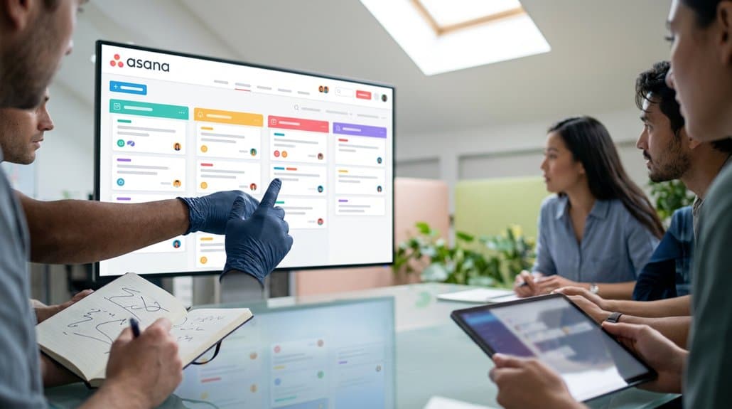 asana enhances collaborative digital signage