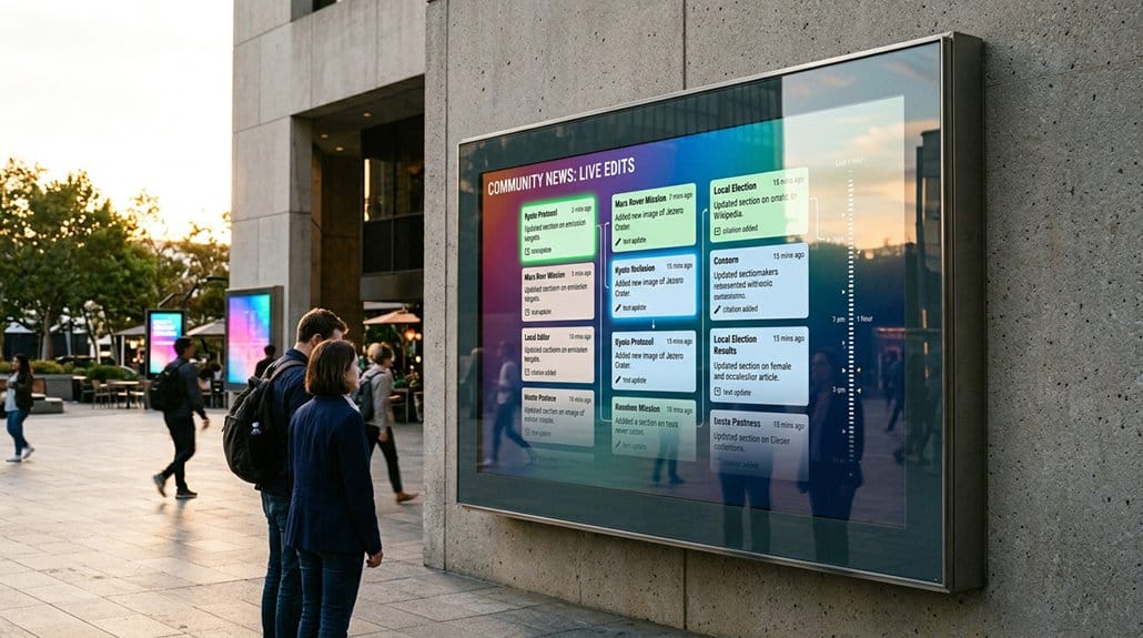 How Wikipedia Article Keeps Digital Signage Content Fresh and Informative 2 collaborative accountability through transparency