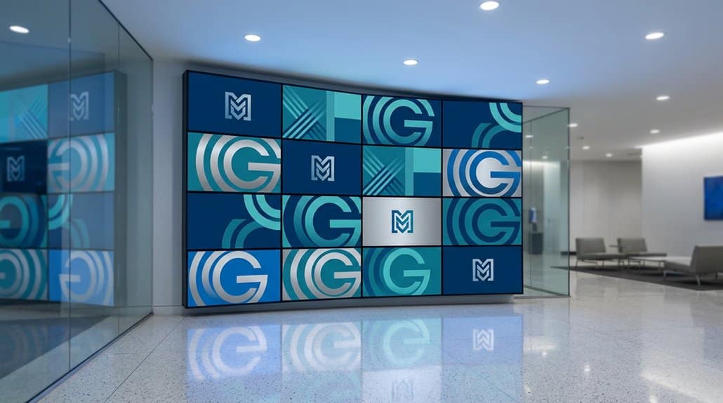 consistent branding through digital signage