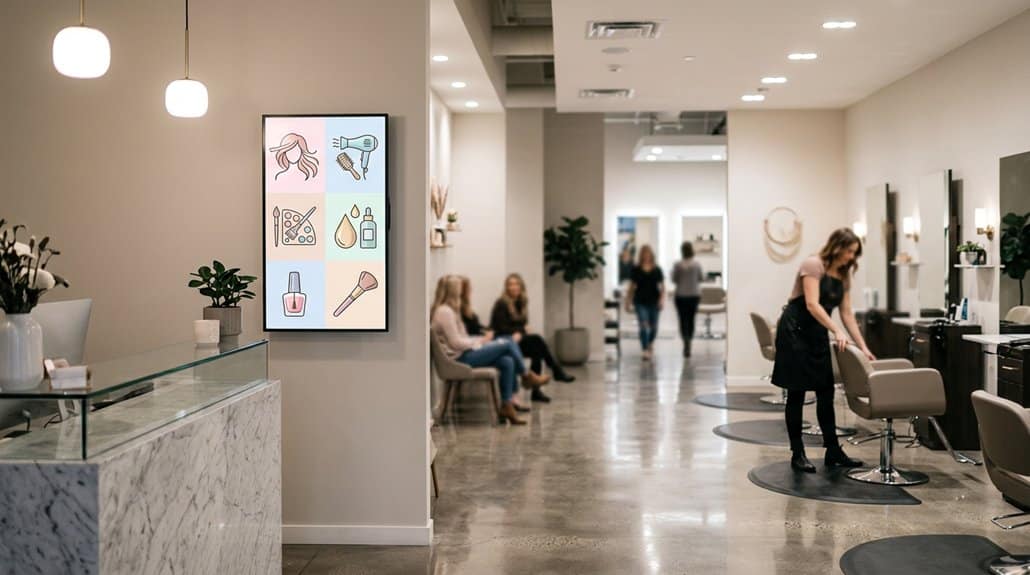 digital displays for services
