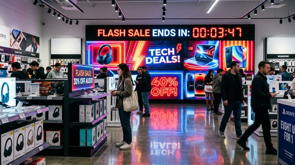 digital signage flash sales