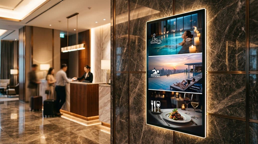 digital signage for amenities