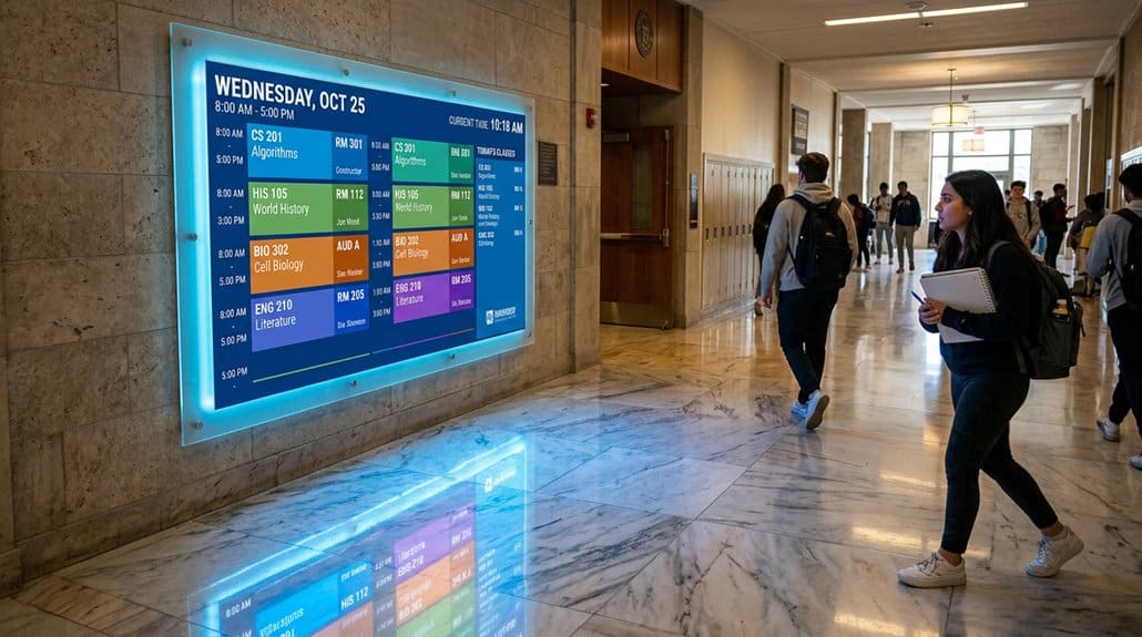 digital signage for education