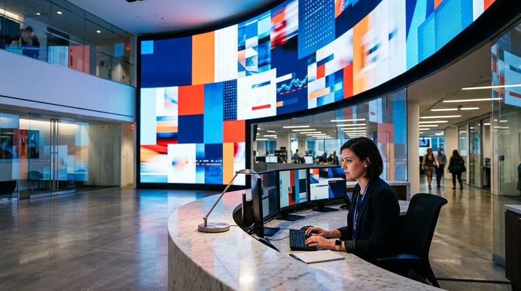 digital signage for news