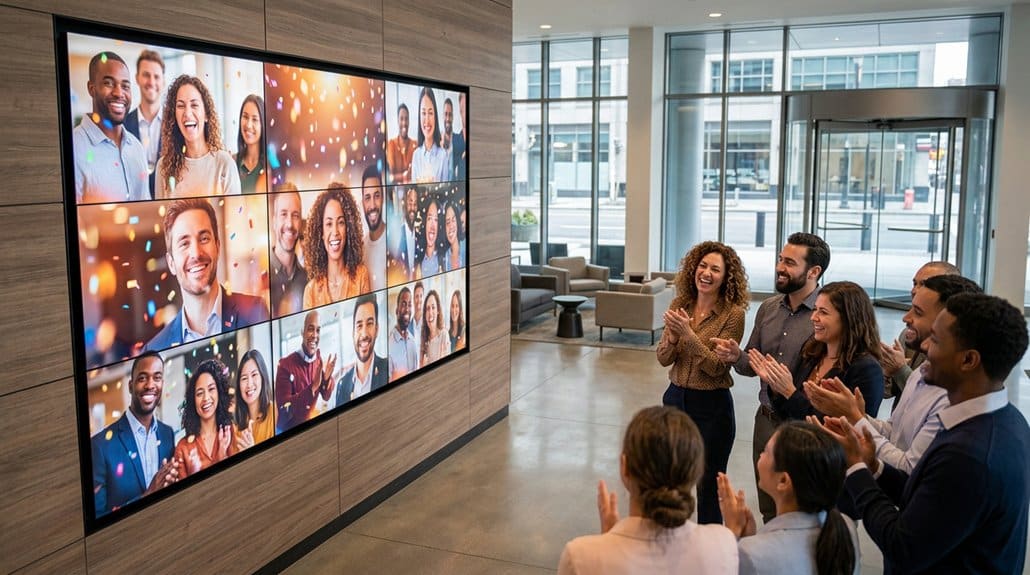 digital signage for recognition