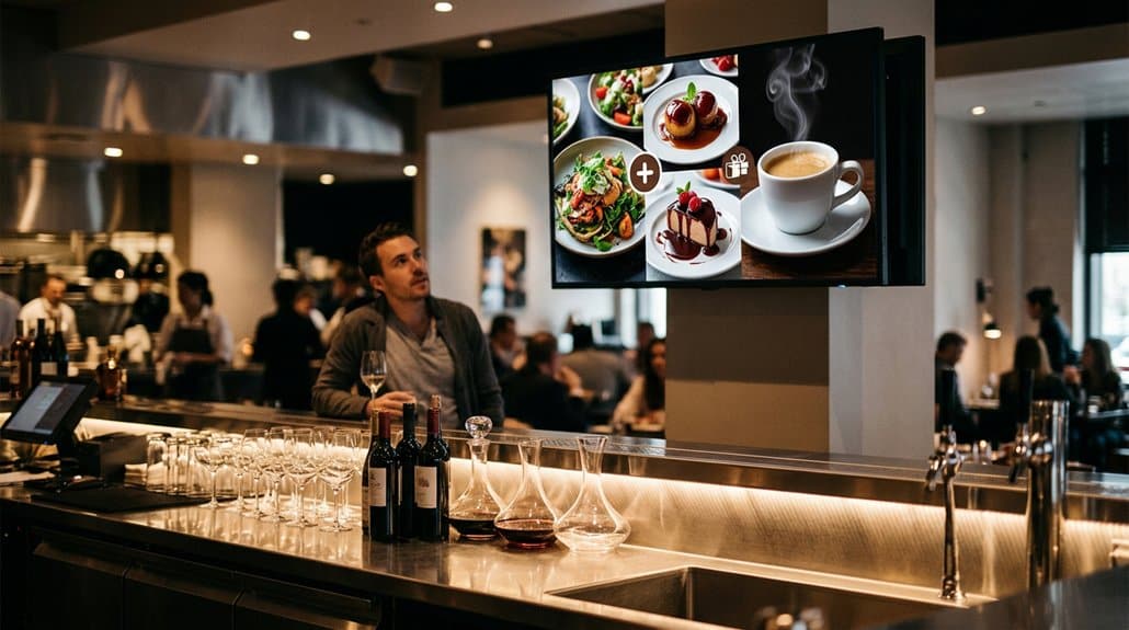 digital signage upsell strategies