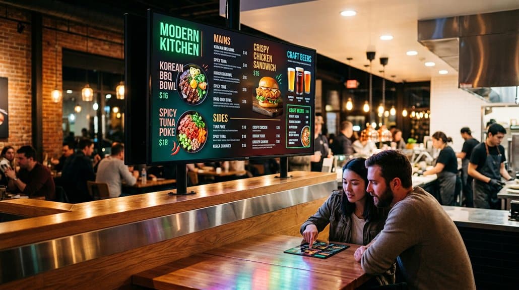 dynamic digital menu innovation