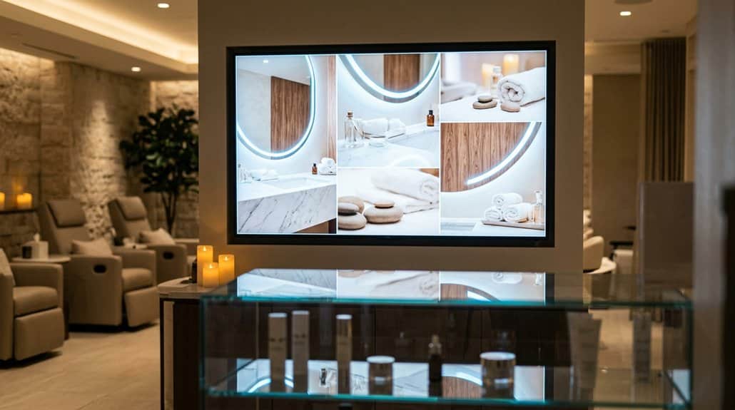 How Salons & Spas Use Digital Signage for Spa Treatment Promotions 2 dynamic salon signage ideas