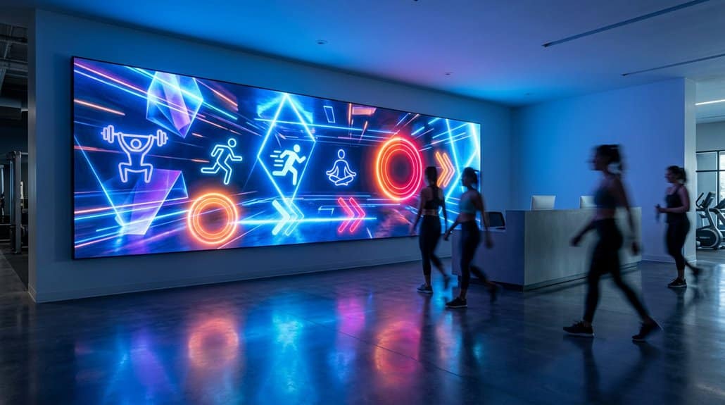 How Fitness & Gyms Use Digital Signage for Fitness Promotions 2 dynamic signage attracts clients