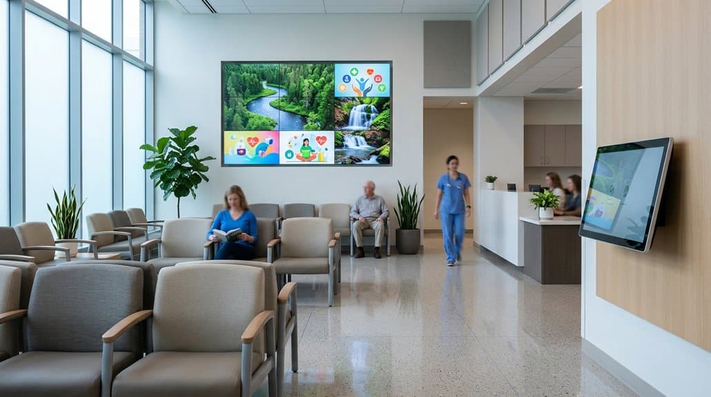 How Healthcare Use Digital Signage for Waiting Room Entertainment 3 effective screens for healthcare