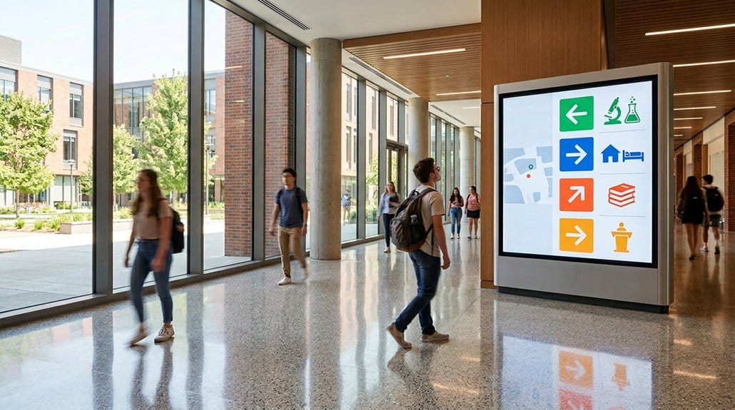 How Education & Campuses Use Digital Signage for Campus Wayfinding 1 engaging digital campus communication
