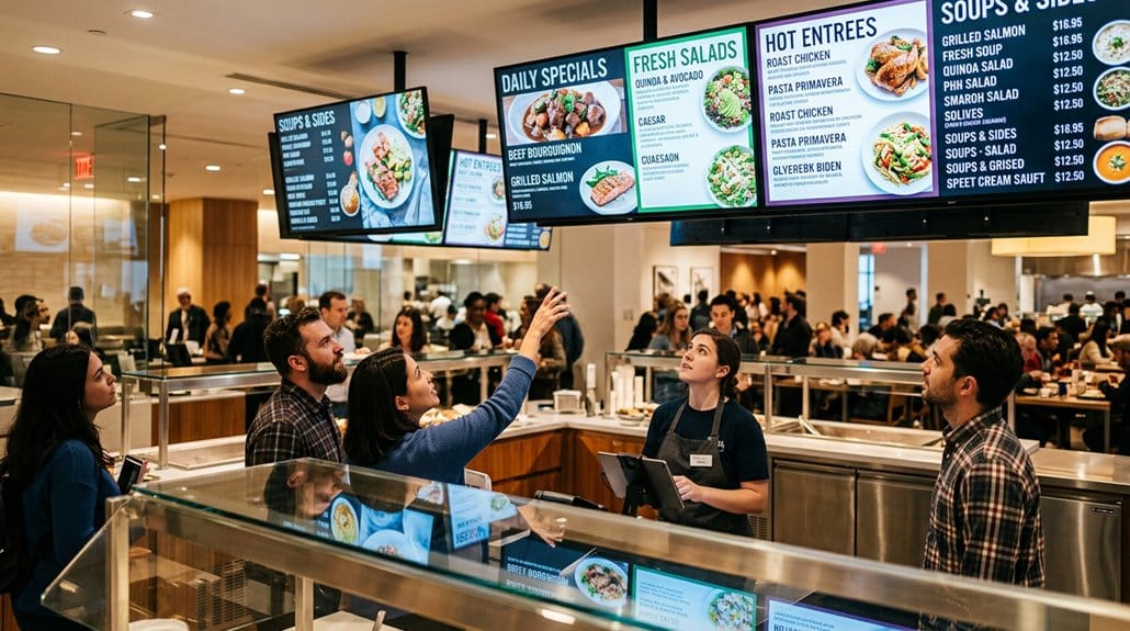 engaging digital menu displays