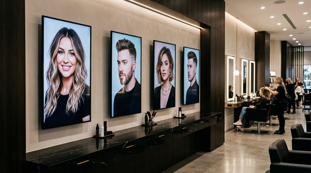 How Salons & Spas Use Digital Signage for Stylist Profile Displays 3 engaging digital salon displays