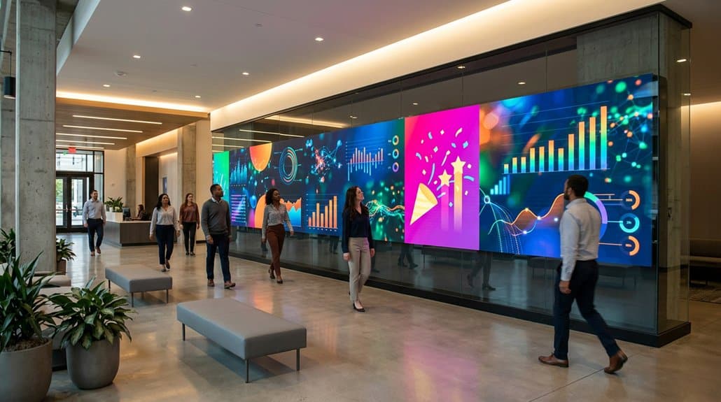 How Corporate Offices Use Digital Signage for Company Announcements 2 engaging employee recognition displays