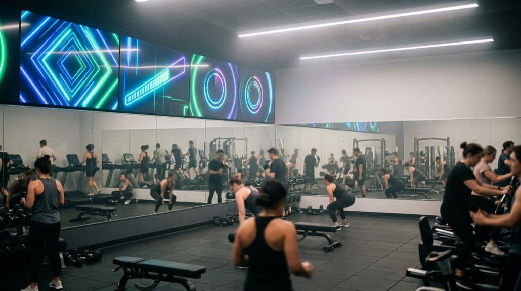 engaging fitness digital displays