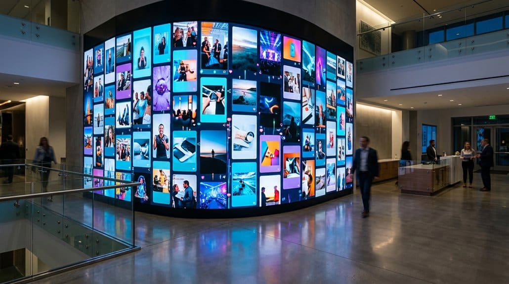 engaging social media display