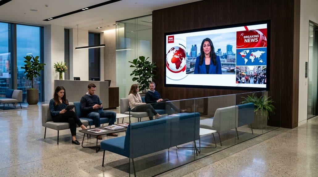 Benefits of Adding BBC News to Digital Signage Displays 3 engaging waiting area updates
