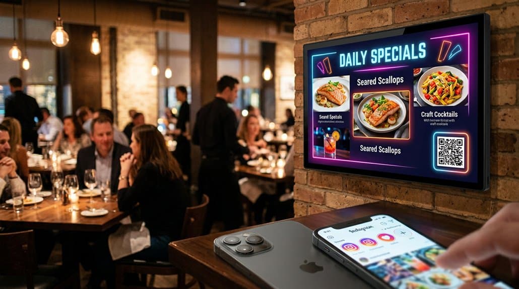 How Restaurants Use Digital Signage for Daily Specials Displays 3 enhance engagement with qr