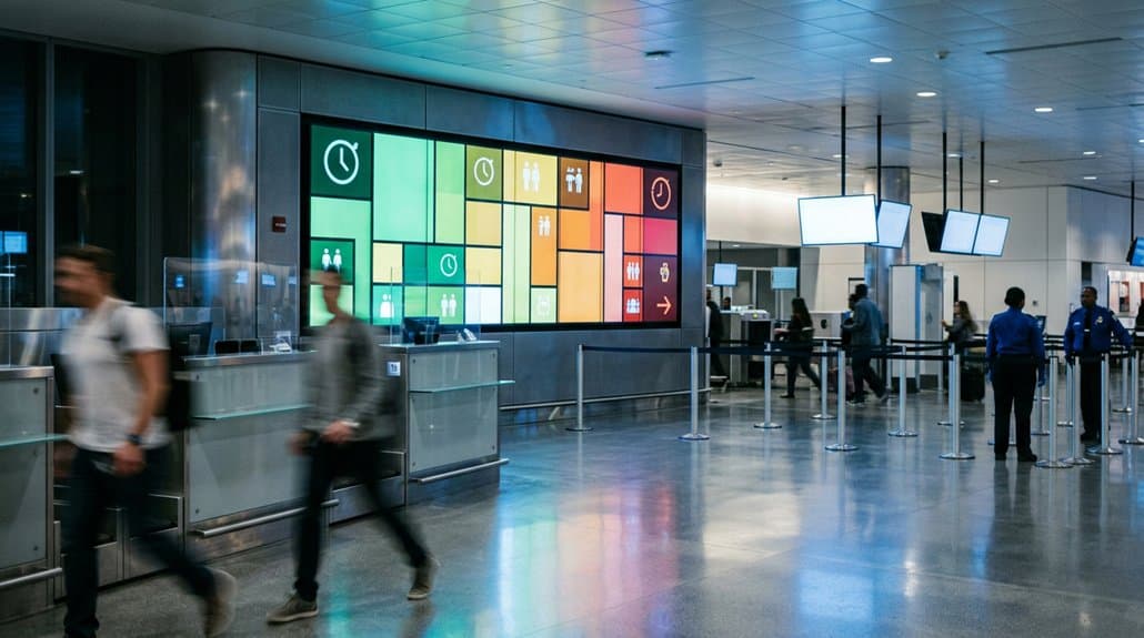 How Airports & Transportation Use Digital Signage for Security Wait Times 1 enhancing airport passenger experience