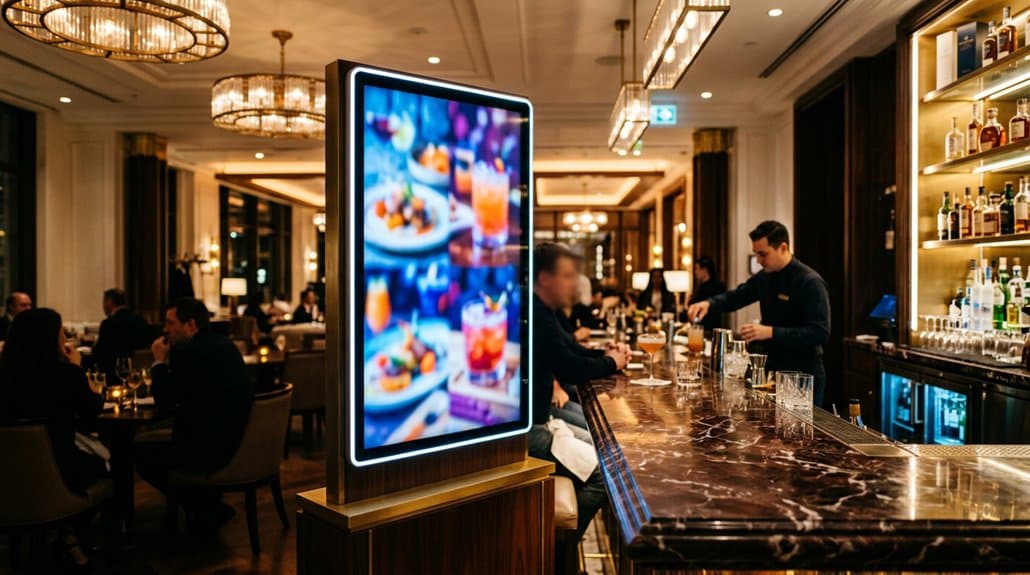 enhancing dining with digital signage