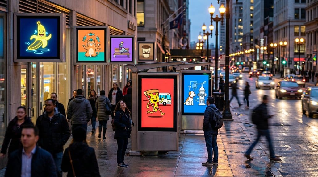 humorous digital signage campaigns