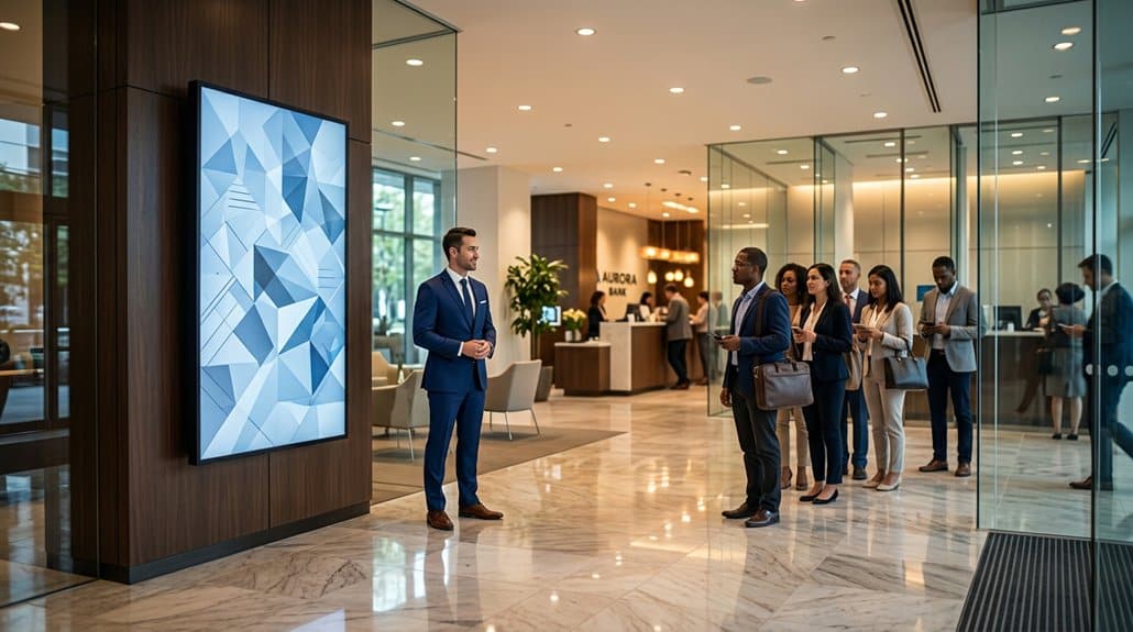 innovative banking digital signage