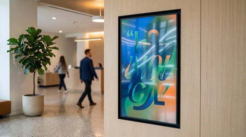 inspiring digital signage content