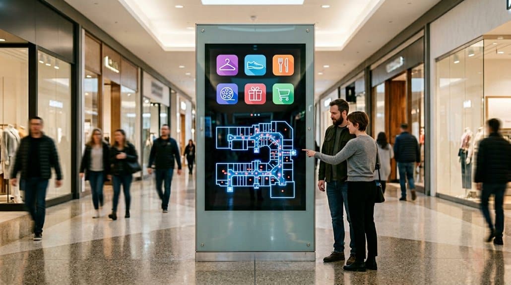 interactive digital mall navigation