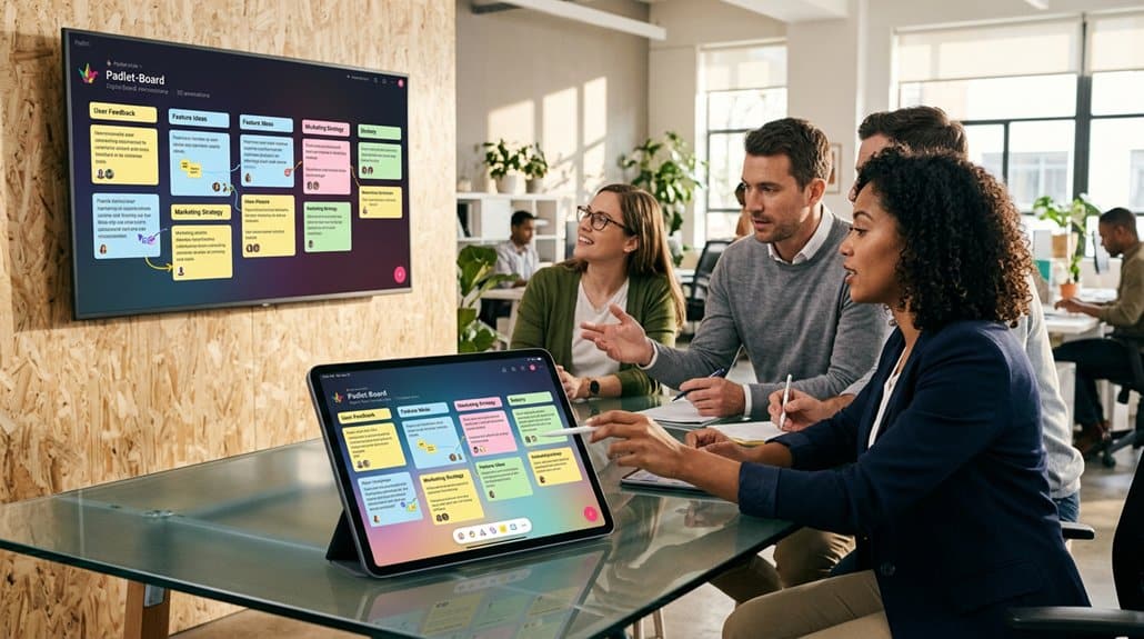 How Padlet Makes Digital Signage More Useful for Collaboration 1 interactive digital signage tool