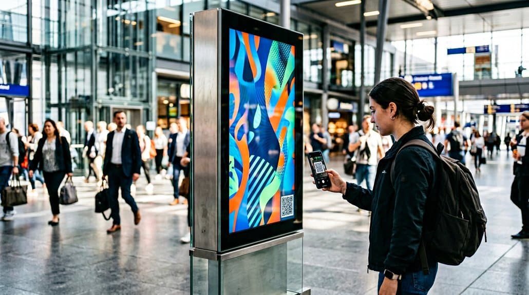 interactive qr code signage