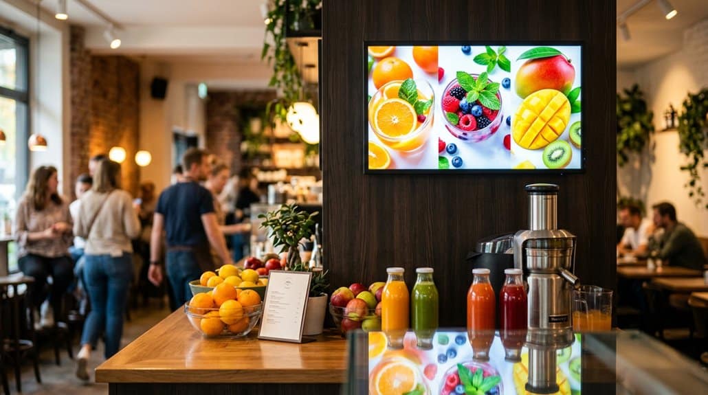 juicer enhances digital signage