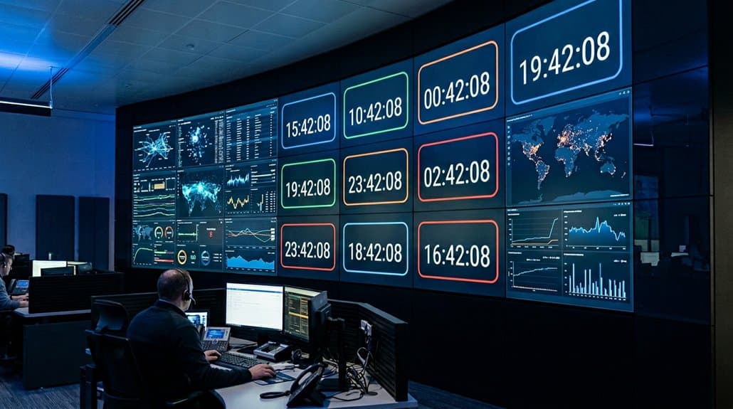 real time digital world clocks
