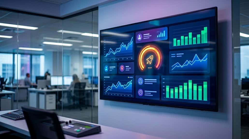 real time metrics displayed digitally