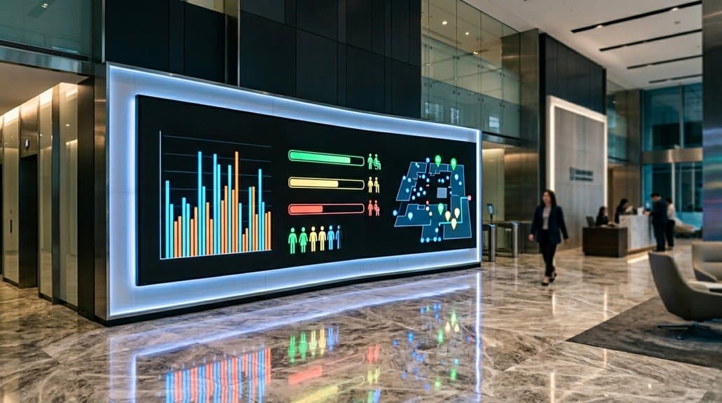 real time visitor information displays