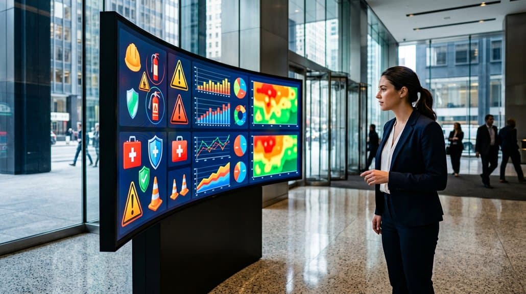 safety tracker for digital signage