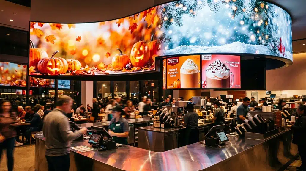 seasonal digital menu promotions