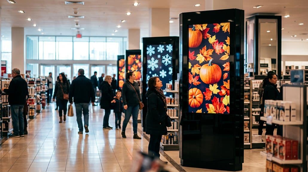 seasonal promotions through digital signage