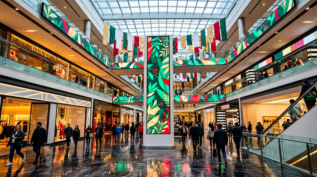 seasonal promotions through signage