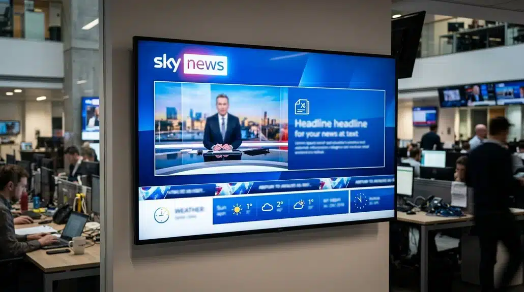 sky news digital signage