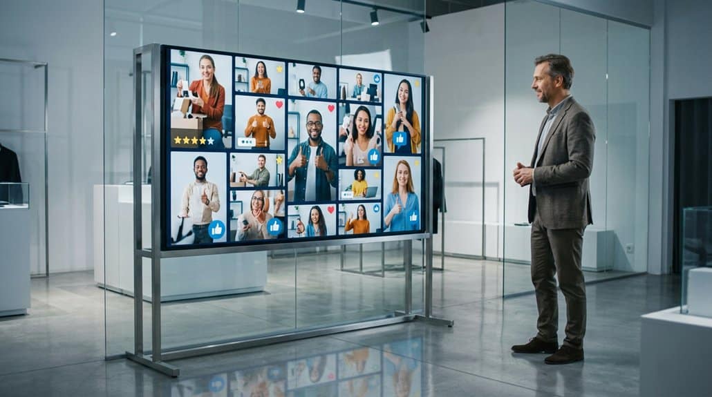 social proof on displays