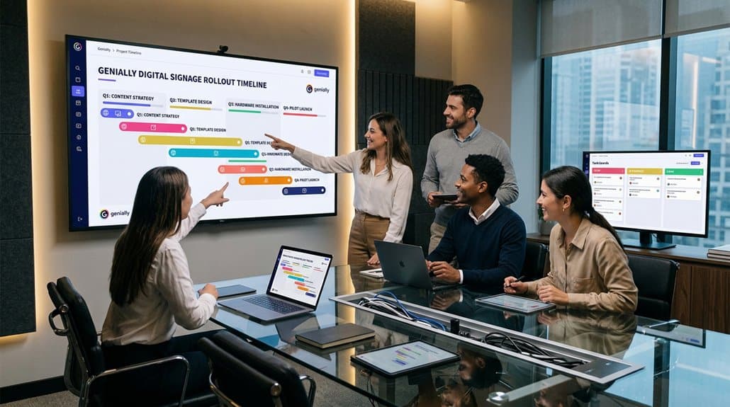 streamlined digital signage collaboration