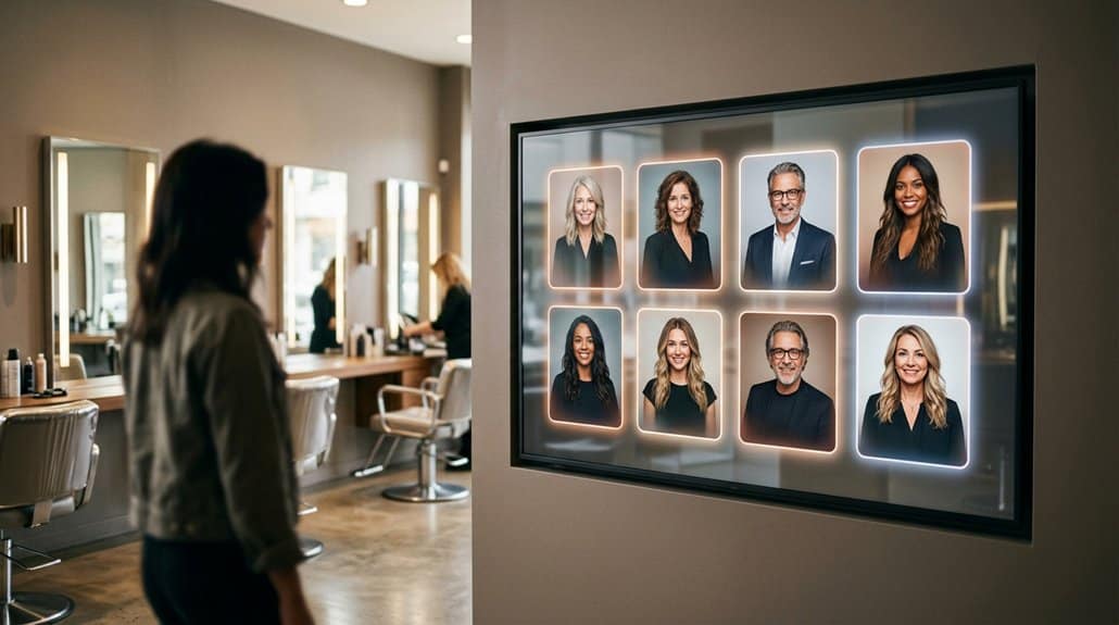 stylists profiles showcased digitally