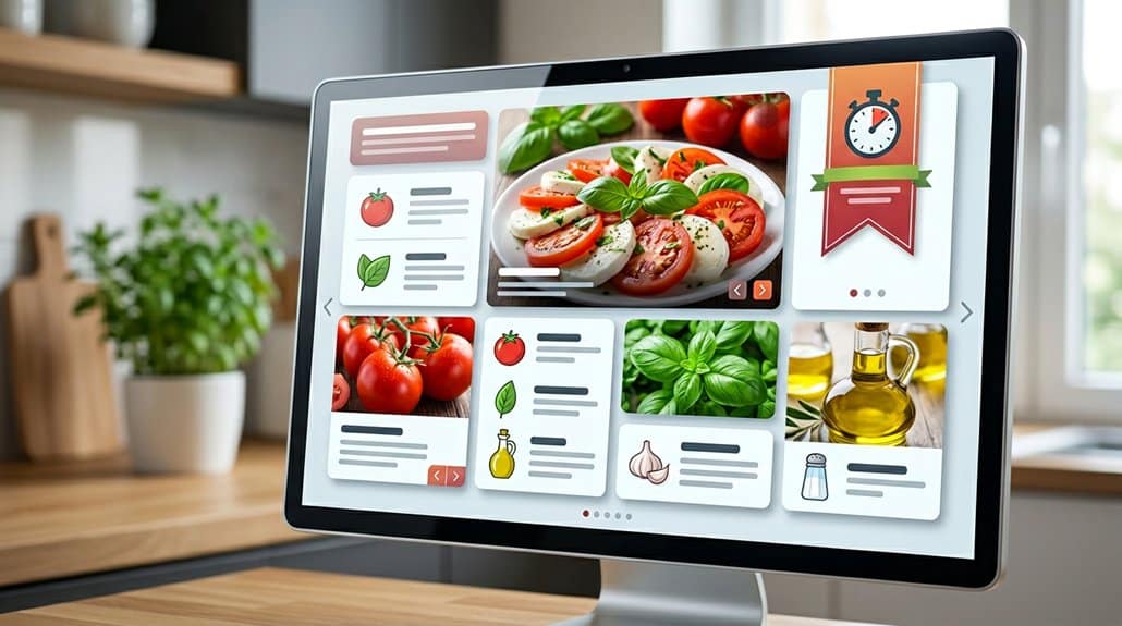 vibrant images clean layout