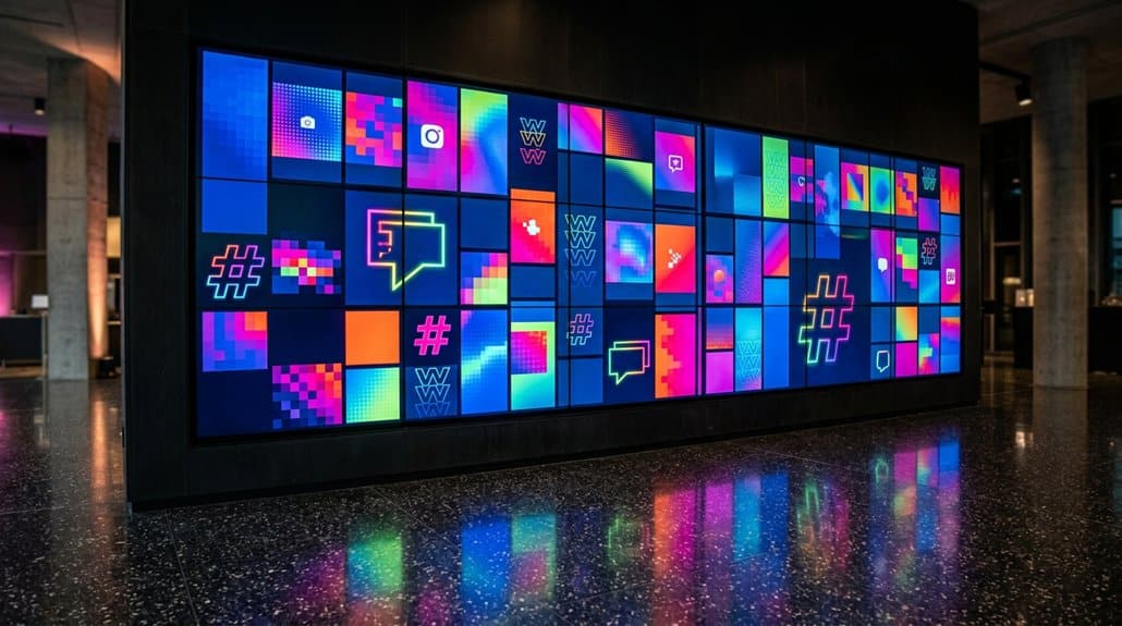visually striking social displays
