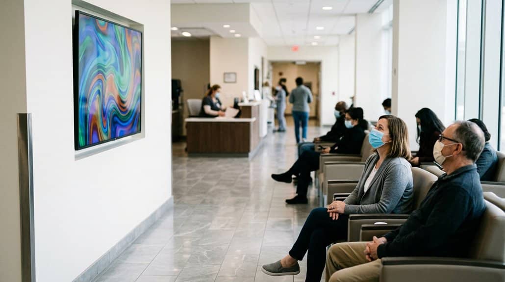 waiting room digital displays