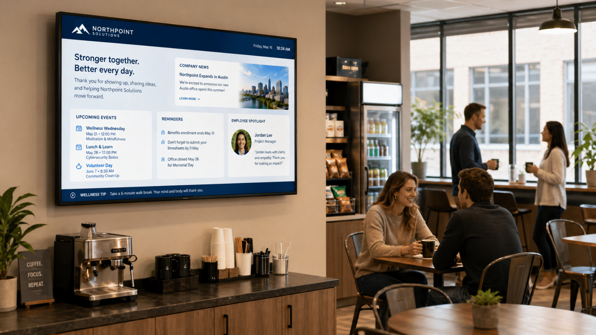 Corporate and office digital signage