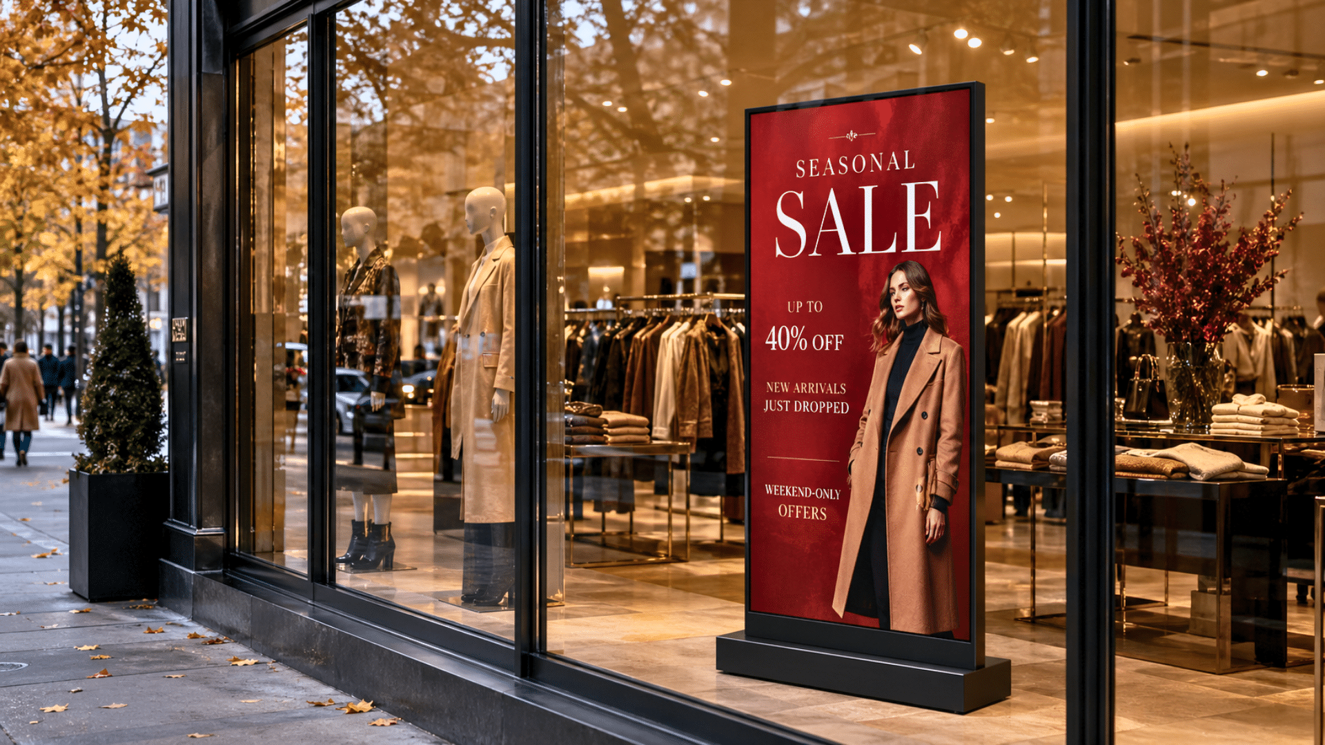Retail digital signage