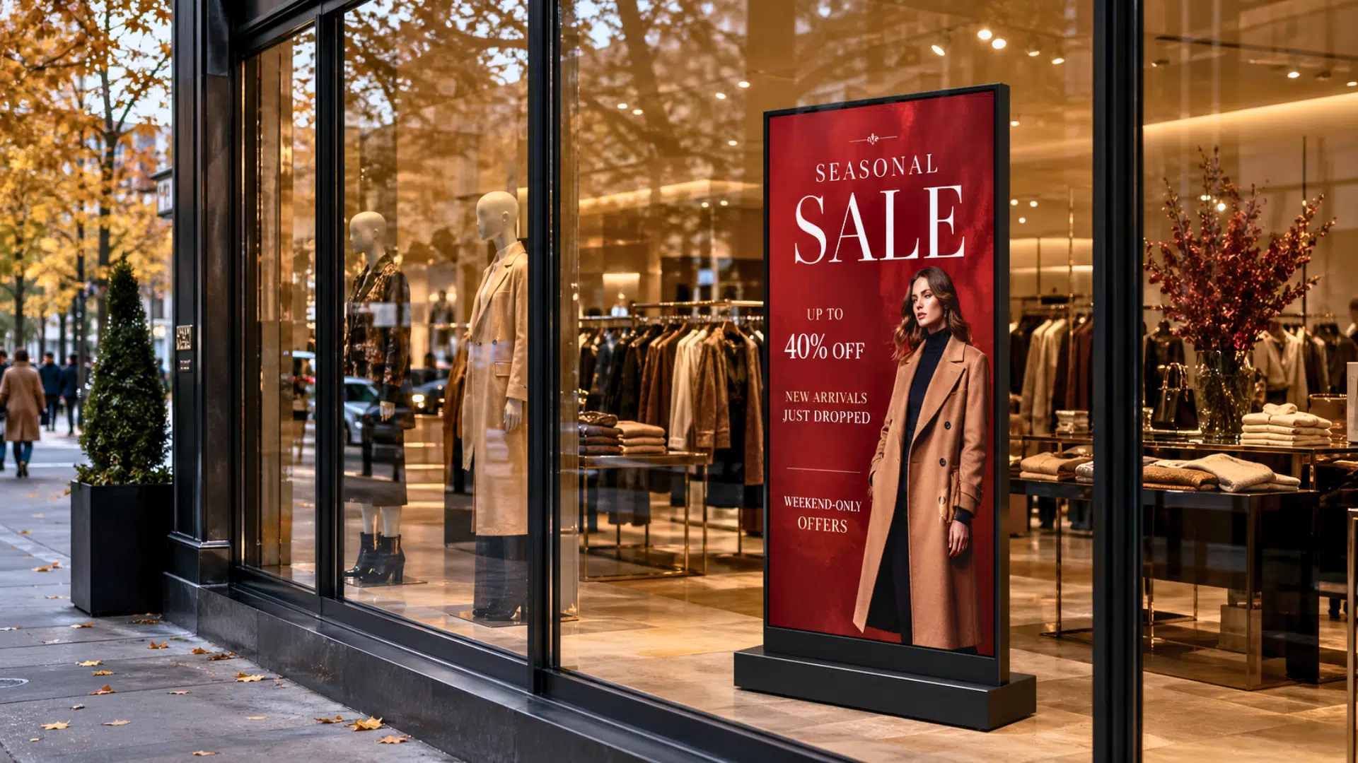 Retail digital signage