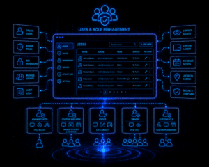 user and role management